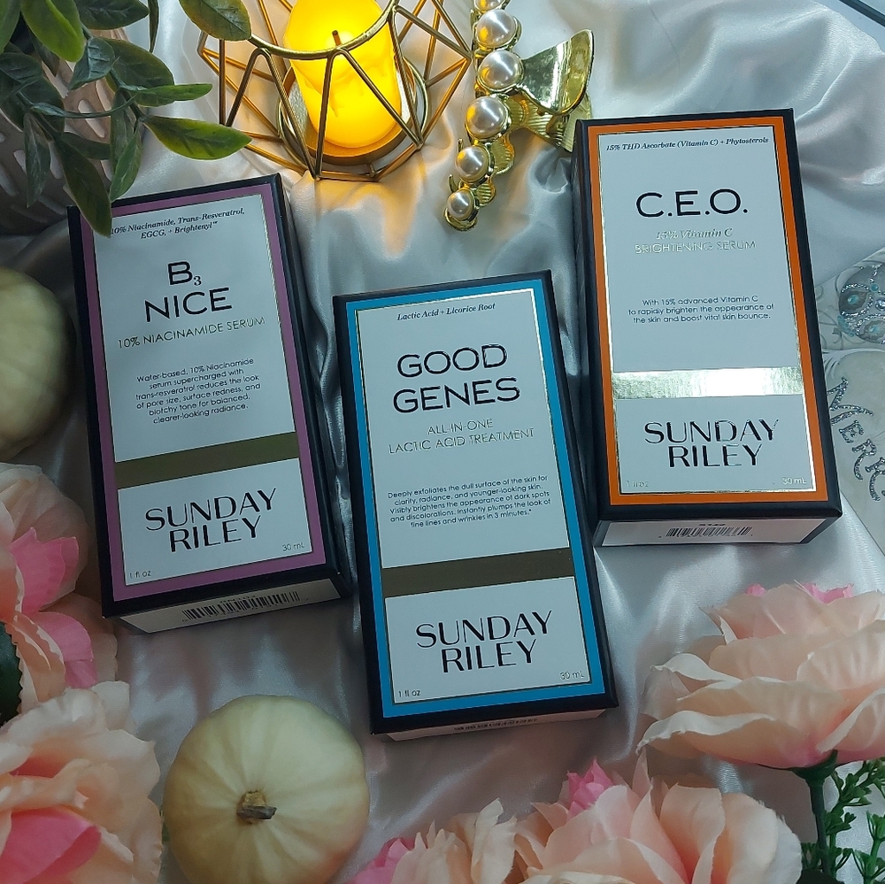 Set of brand new Sunday Riley skin care